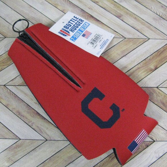 Cleveland Indians 3 Pc Lot Chief Wahoo Utility Gloves Rain Poncho Bottle Hugger - Picture 3 of 7